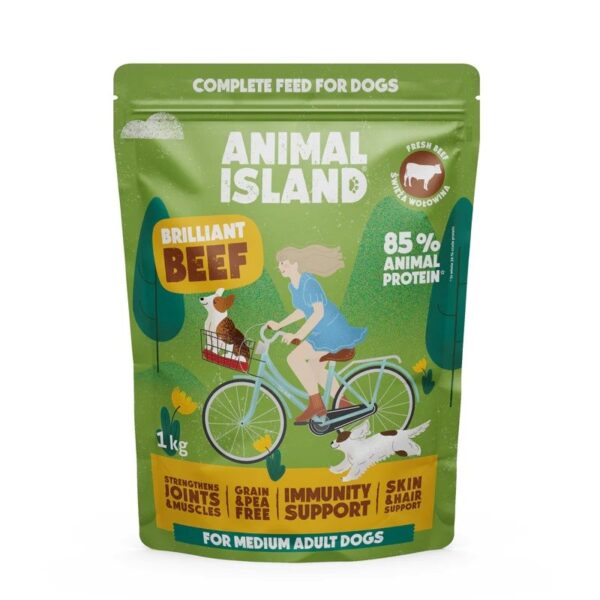 ANIMAL ISLAND Beef - dry dog food - 1kg