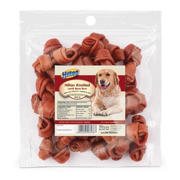 Hilton Knotted Λιχουδιές Σκύλου με Αρνί 6εκ. 500gr