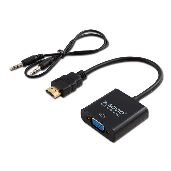 Savio HDMI male σε VGA female 1τμχ (CL-23/B)