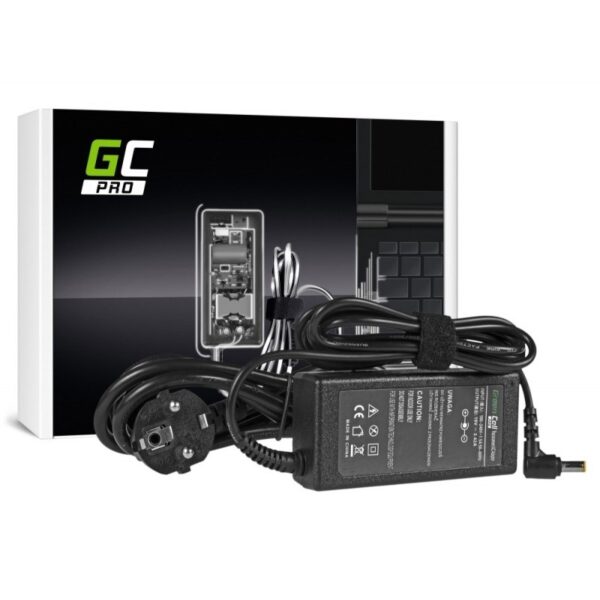 Green Cell PRO Φορτιστής Laptop 65W 19V 3.42A για Acer με Αποσπώμενο Καλώδιο Τροφοδοσίας