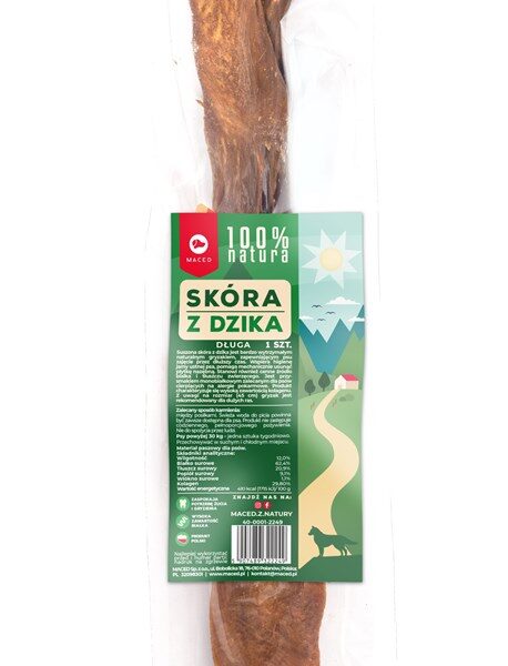Maced Boarskin Λιχουδιά Σκύλου Μεγαλόσωμων Φυλών χωρίς Γλουτένη με Αγριογούρουνο 45εκ.
