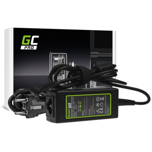 Green Cell Φορτιστής Laptop 45W 19V 2.37A για Asus με Αποσπώμενο Καλώδιο Τροφοδοσίας