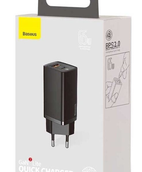 Baseus GaN2 Lite USB-C Χωρίς Καλώδιο 65W
