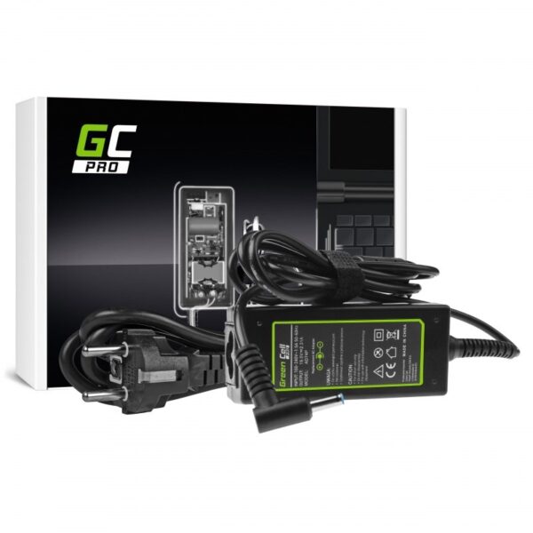 Green Cell Φορτιστής Laptop 45W 19.5V 2.31A για HP με Αποσπώμενο Καλώδιο Τροφοδοσίας