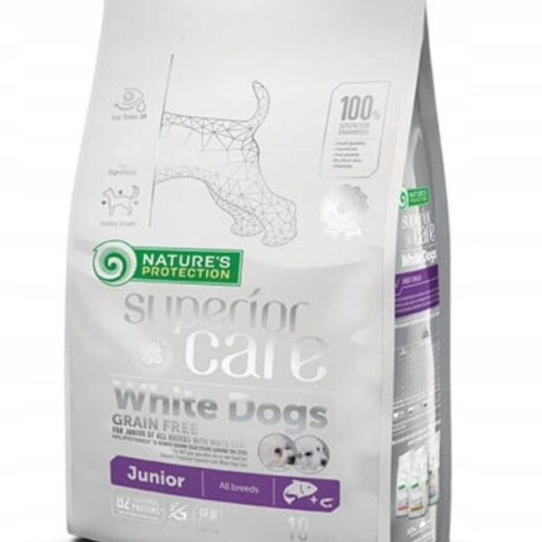 Nature's Protection White Dogs Salmon Junior All Breeds 10kg