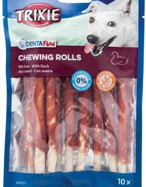 Trixie Dentafun Chewing Rolls Λιχουδιές σε Stick Σκύλου με Πάπια 12εκ. 80gr 10τμχ