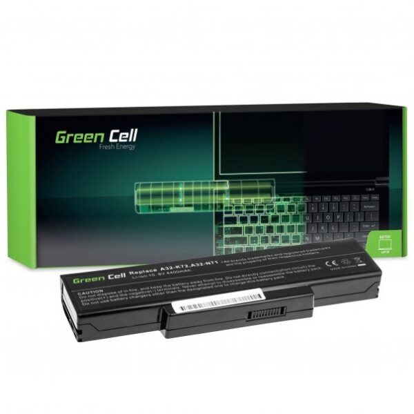 Green Cell Συμβατή Μπαταρία για Asus N71/K72/K72J/K72F με 4400mAh