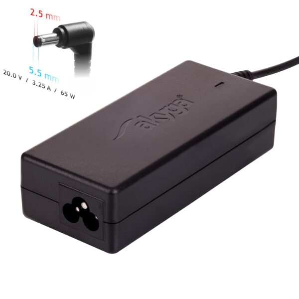 Akyga Φορτιστής Laptop 65W 20V 3.25A για Fujitsu χωρίς Καλώδιο Τροφοδοσίας
