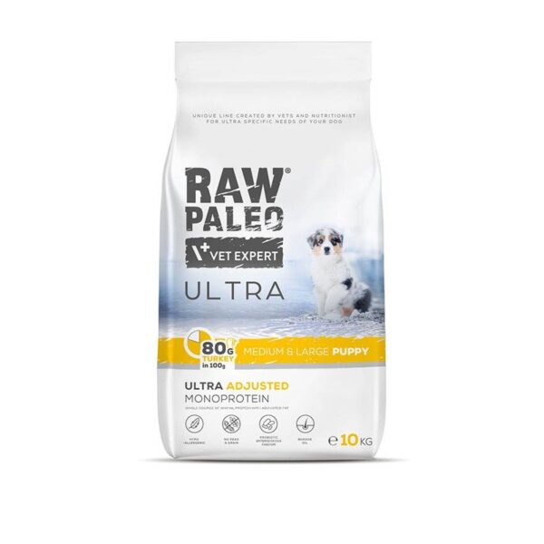 Vetexpert Raw Paleo Ultra Turkey Puppy Medium Large 10kg