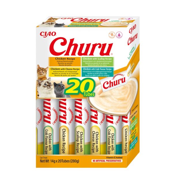 Inaba Churu Variety Box Chicken Cat Treats 20 X 14g