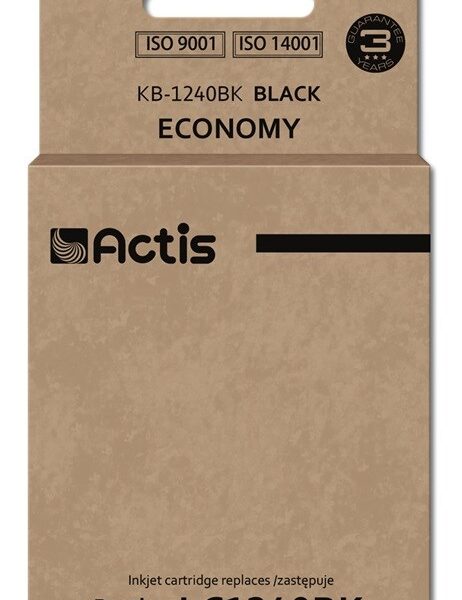 Actis Συμβατό Μελάνι Εκτυπωτή InkJet Brother LC1240BK 19ml Μαύρο