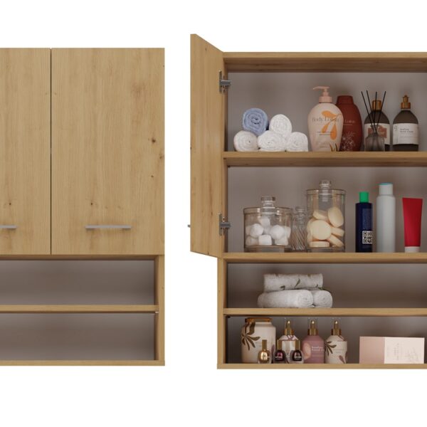 Topeshop Pola Ντουλάπι Μπάνιου Δρυς