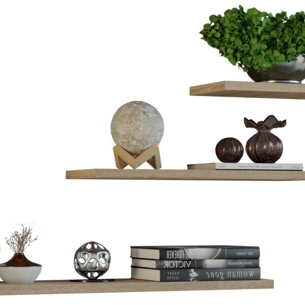 Ράφι Τοίχου 60x15xεκ. Καφέ Δρυς