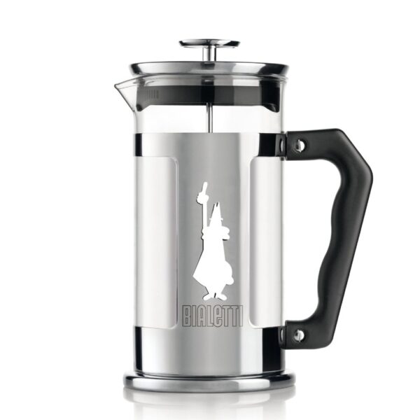Bialetti Preziosa Καφετιέρα Γαλλικού Χειρός Ανοξείδωτη Ασημί 1lt