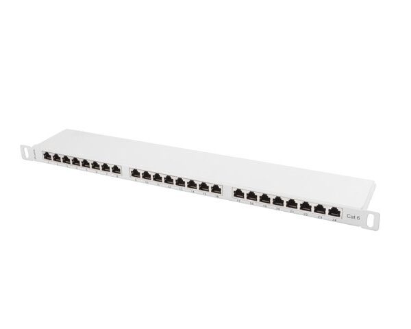 Lanberg Patch Panel Shielded για Rack 1U 19" 24 Θυρών cat6 Γκρι