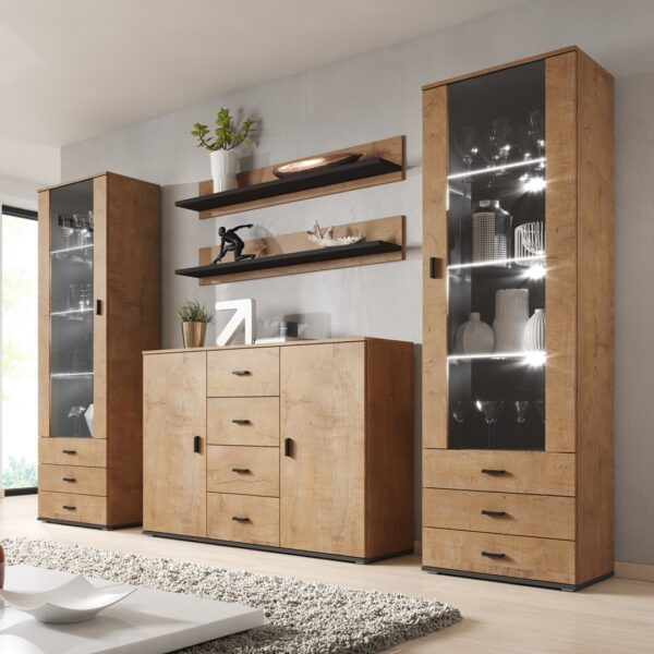 Cama living room sideboard UNI lefkas oak/black