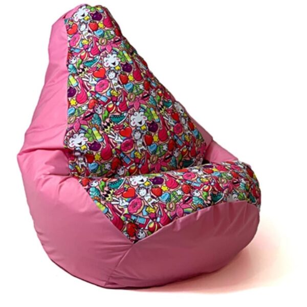 Sako bag pouffe pear print pink fairy XXL 140 x 100 cm