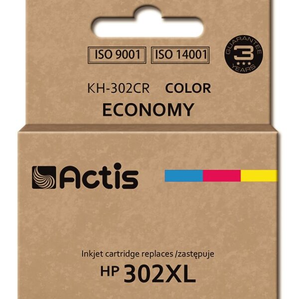 Actis Συμβατό Μελάνι Εκτυπωτή InkJet HP 302XL F6U67AE 21ml Πολλαπλό (Color)
