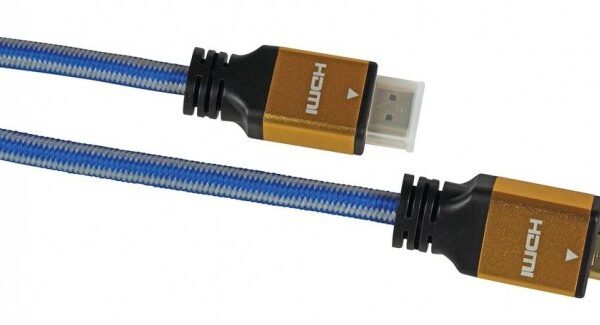 iBox HDMI 2.0 Braided HDMI male - HDMI male 1.5m Μπλε (ITVFHD04)