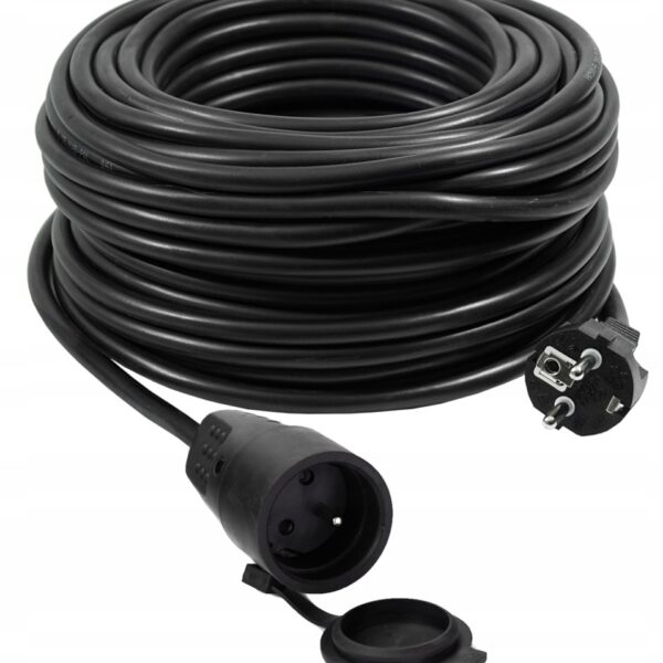 Vertex Μπαλαντέζα Καρούλι με Καλώδιο 50m Διατομής 3 x 2.5mm² Μαύρη