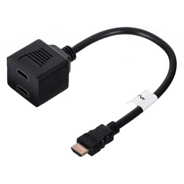 Lanberg HDMI male σε HDMI female 1τμχ (AD-0019-BK)