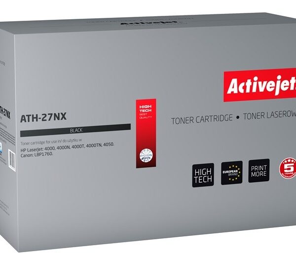 Active Jet Συμβατό Toner για Laser Εκτυπωτή Canon EP-52 11300 Σελίδων Μαύρο
