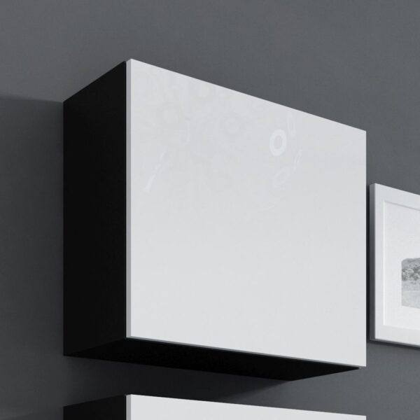 Cama Square cabinet VIGO 50/50/30 black/white gloss