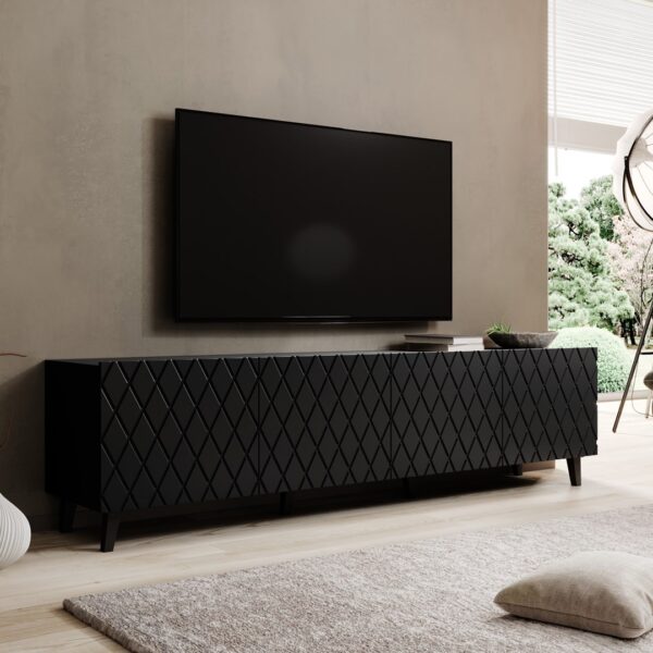 RTV cabinet ASTI 200x42x52 matte black
