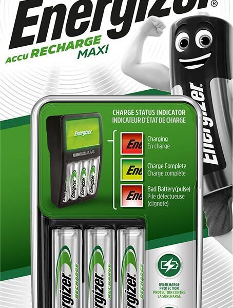 ENERGIZER Maxi ACCU HR6 POW battery charger + 2 AA 2000 mAh batteries