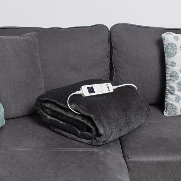 N'Oveen Ημίδιπλη Ηλεκτρική Κουβέρτα Γκρι 160W 130x180εκ.