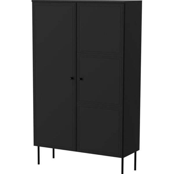 Μπουφές Ξύλινος Μαύρος 100x39x166cm