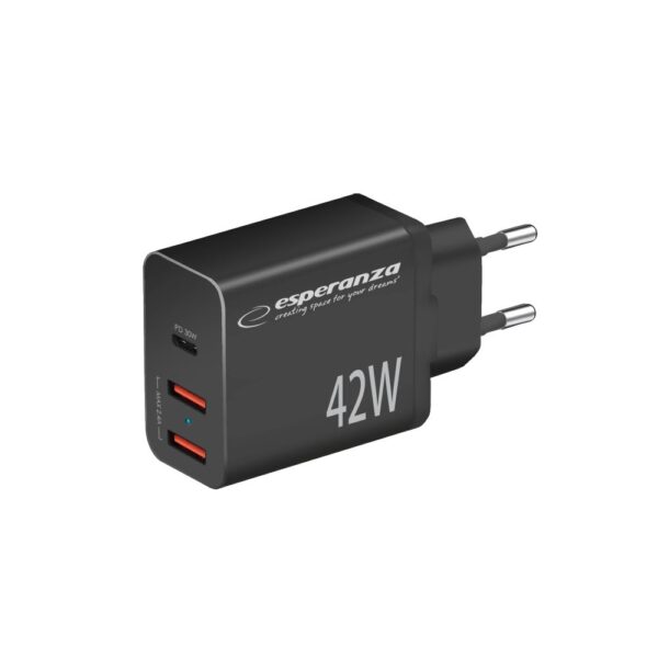 Esperanza EZC106K USB-C Χωρίς Καλώδιο 42W