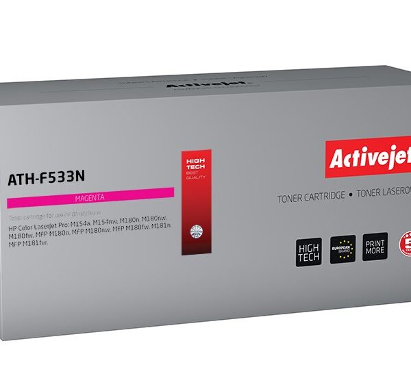 Active Jet Συμβατό Toner για Laser Εκτυπωτή HP 205A CF533A 900 Σελίδων Ματζέντα