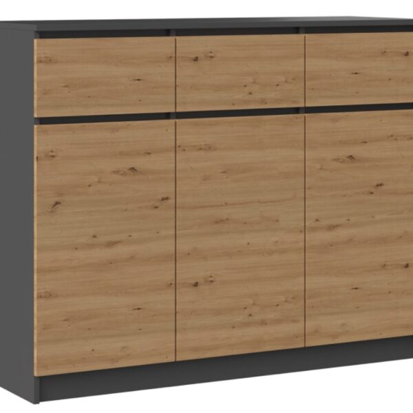 Συρταριέρα Κρεβατοκάμαρας Ξύλινη με 3 συρτάρια 120x40x97εκ.