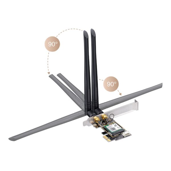 Cudy v1 Ασύρματη Κάρτα Δικτύου Wi‑Fi 6 (5400Mbps) PCI-e