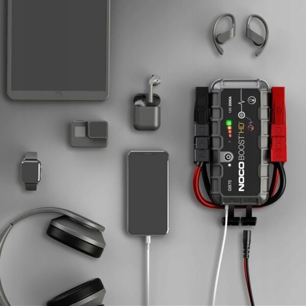 Noco Boost Gb70 Hd Ultrasafe Φορητός Εκκινητής Μπαταρίας 2000A 12V