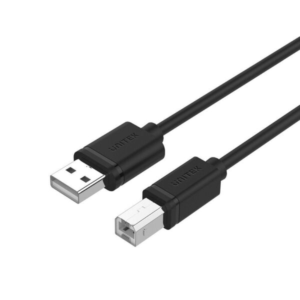 Unitek USB 2.0 Cable USB-A male - USB-B male Μαύρο 5m Y-C421GBK