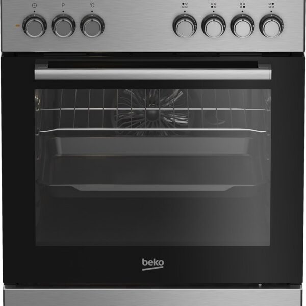 Beko Ελεύθερη με Εστίες Υγραερίου Inox FBE62130GXDN