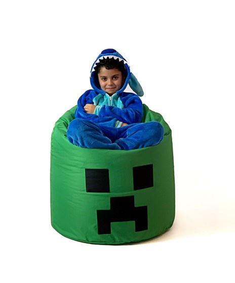 Sako bag pouffe Minecraft green XXL 110 x 90 cm