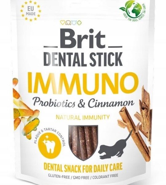 Brit Dental Stick Immuno Probiotics & Cinnamon Οδοντικό Stick Σκύλου 251gr