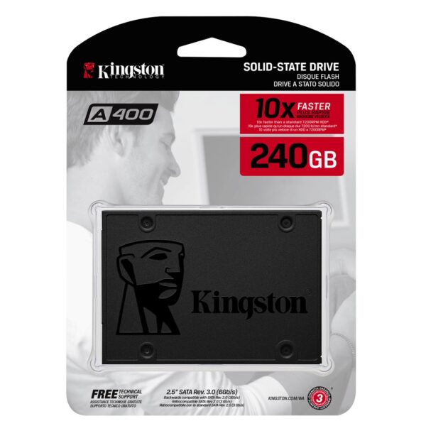 Kingston Technology A400 240 GB 2.5" Serial ATA III TLC