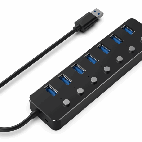 Gembird USB 3.1 Hub 7 Θυρών με σύνδεση USB-A & Θύρα Φόρτισης
