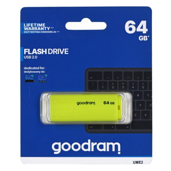 GoodRAM UME2 64GB USB 2.0 Κίτρινο