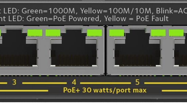 NETGEAR 8-Port Gigabit Ethernet PoE+ Plus Switch (GS308EP) Managed L2/L3 Gigabit Ethernet (10/100/1000) Power over Ethernet (PoE) Black