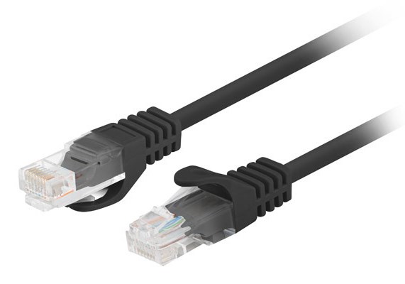 Lanberg U/UTP Cat.6 Καλώδιο Δικτύου Ethernet 2m Μαύρο 10τμχ