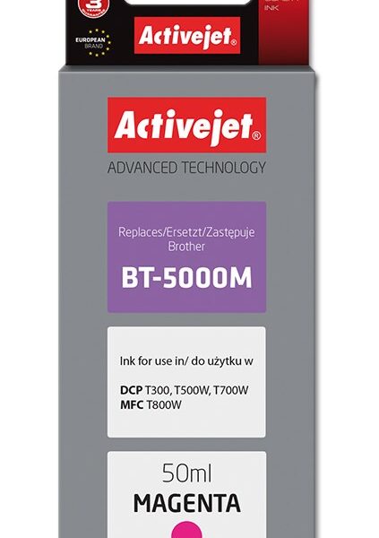 Active Jet Συμβατό Μελάνι Εκτυπωτή InkJet Brother BT-5000M 50ml Ματζέντα
