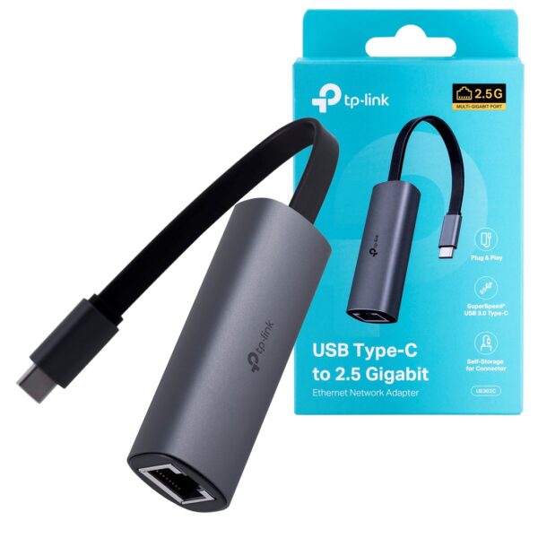 TP-LINK UE302C USB-C Αντάπτορας Δικτύου για Ενσύρματη σύνδεση Ethernet