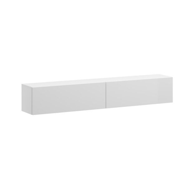 Ξύλινο Έπιπλο Τηλεόρασης Vigo White / White Gloss Μ180xΠ30xΥ40cm