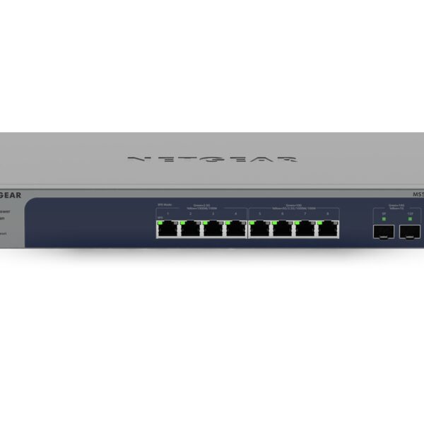 NETGEAR 8-Port Multi-Gigabit/10g Ethernet Smart Managed Pro Switch with 2 SFP+ Ports (MS510TXM)