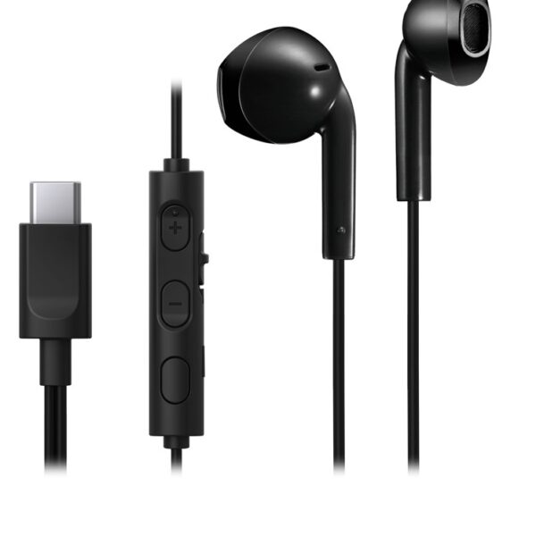 JVC HAF-R17UCB-U In-ear Handsfree Ακουστικά με Βύσμα USB-C Μαύρο